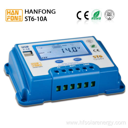 Portable 10A Automatic Switch PWM Solar Charger Controller